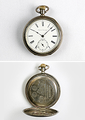 Pocket watch imported by Favre-Brandt Commercial Company (owned by the Seiko Museum)