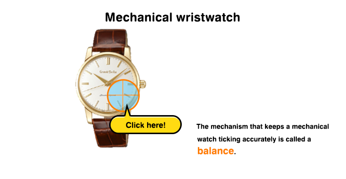 Mechanical wristwatch The mechanism that keeps a mechanical watch ticking accurately is called a balance.