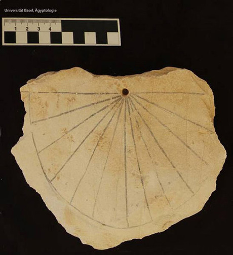 Egyptian portable sundial