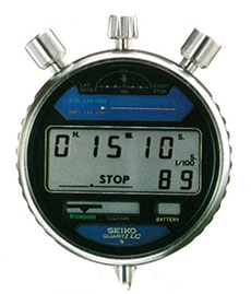 Seiko’s digital stopwatch 8700 (in 1976)